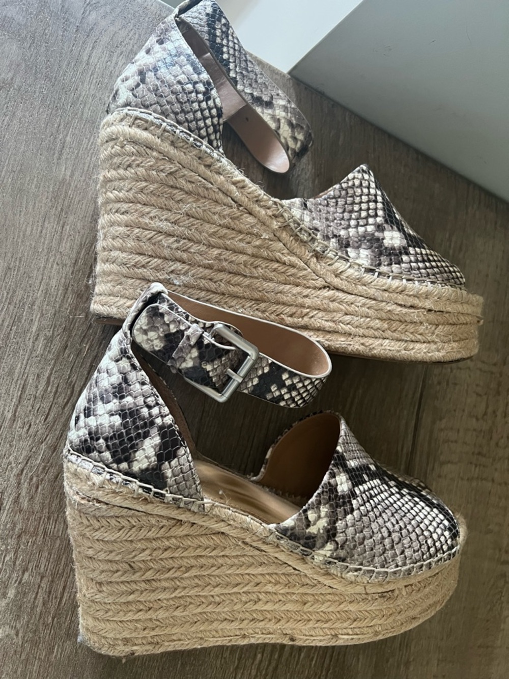 Mark Fisher Python  Wedge Sandals